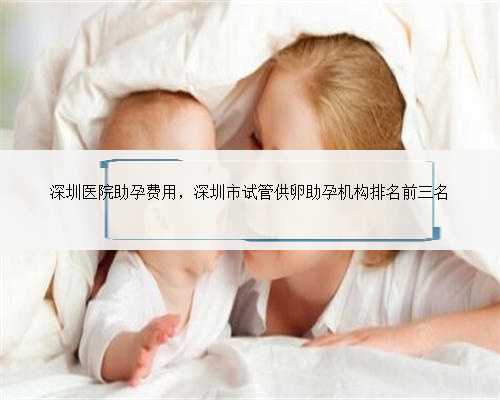 深圳医院助孕费用，深圳市试管供卵助孕机构排名前三名