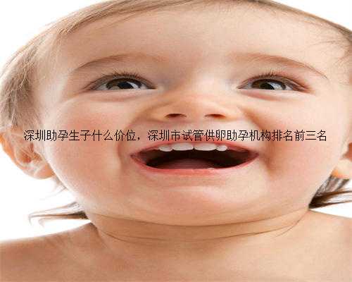 深圳助孕生子什么价位，深圳市试管供卵助孕机构排名前三名